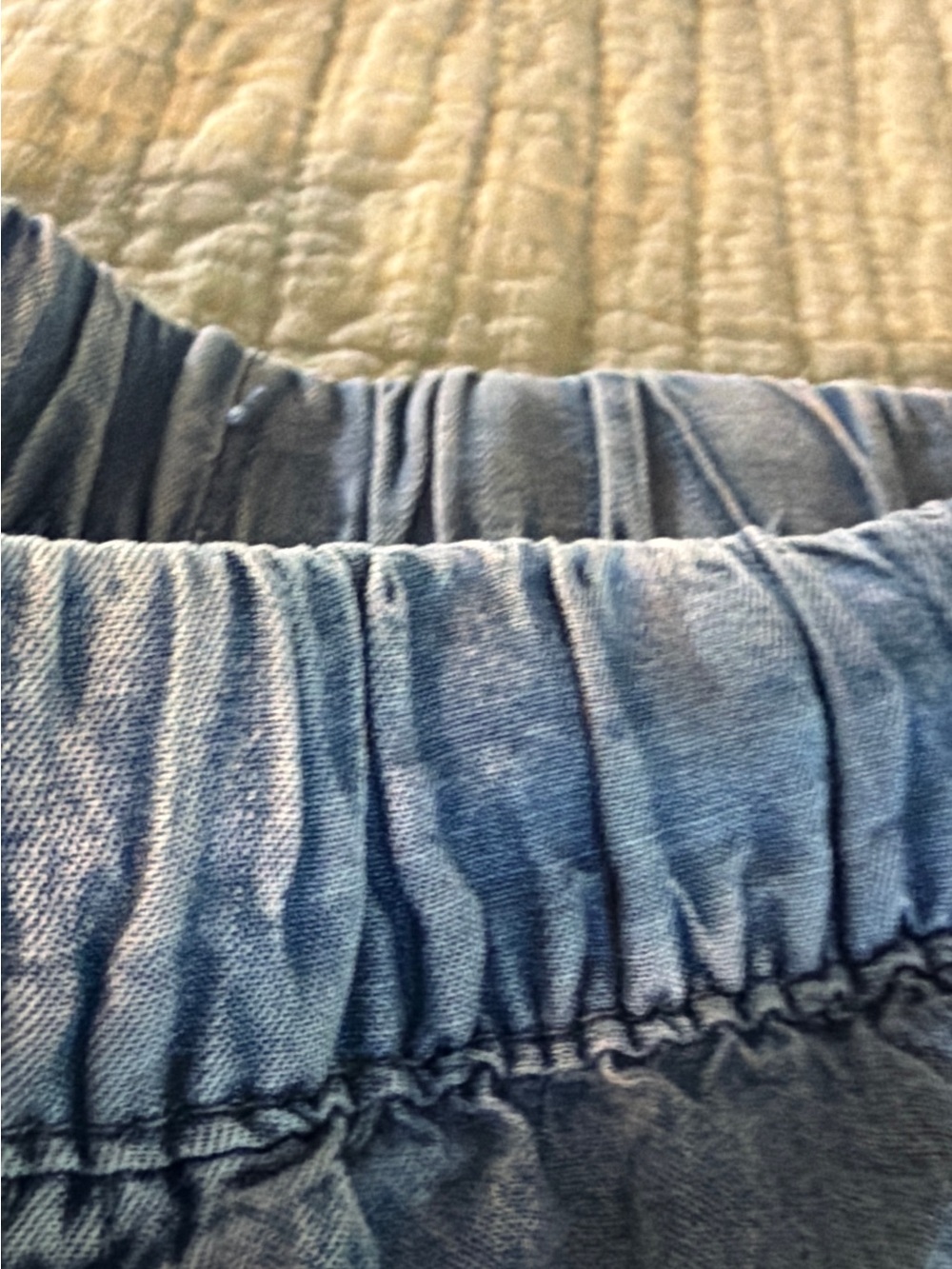 SPLENDID Angie Light Indigo Wide-Leg  Drawstring Pant with Tie  NWT’s  size Lg - Picture 14 of 16
